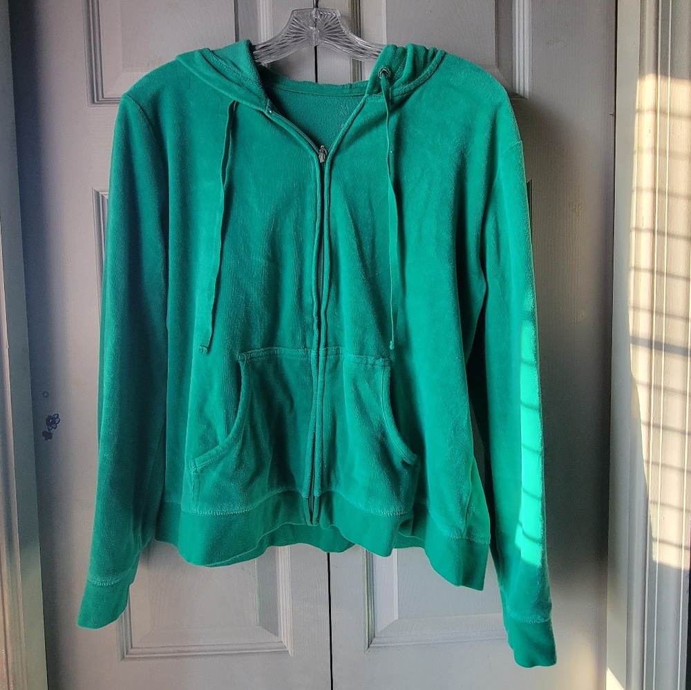 New York & Co. Velour Zip Up Hoodie